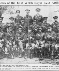 Officers of the 1/1st Welsh Royal Field Artillery - Cambria Leader, 2/12/1915
