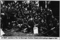 AT REST: Members of the 1st Glamorgan Howitzer Brigade before going to Egypt - South Wales Evening Press, 20 Jun 1994