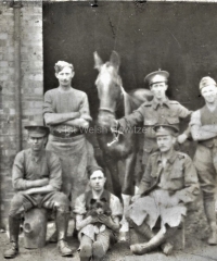 \'France 1915, Egypt &  Palestine 1916 - 1919 - ET Brazell, C/265 Brigade\' - Possibly Farriers of C/265 back in Swansea, 1919