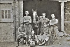 \'France 1915, Egypt &  Palestine 1916 - 1919 - ET Brazell, C/265 Brigade\' - Possibly Farriers of C/265 back in Swansea, 1919