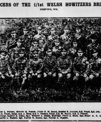 Artificers of the 1/1st Welsh Howitzer Brigade, Bedford - South Wales Evening Press, 21 Dec 1915