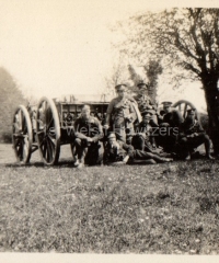 'Self on left.  Cambridge 1st May 1915'