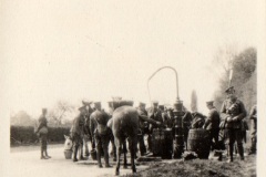 'Watering horses on way from Cambridge to Bedford. 4 May 1915'