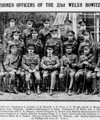 NCOs of the 2/1st Welsh (How) Bde, likely St Neots, 1916