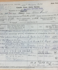AF B103 - Casualty Form - Active Service - 987, Morris