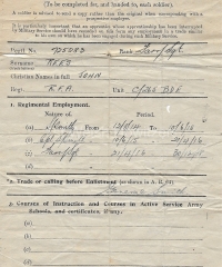 AF Z18 - Certificate of Employment During the War - 916, Rees