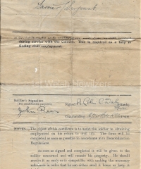 AF Z18 - Certificate of Employment During the War - 916, Rees