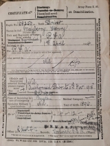 AF Z21 Certificate of Demobilization - 796, Mayberry