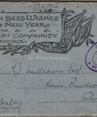 British Community, Alexandria - Christmas Card 1919