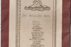 267 Brigade Battle Honours - Card