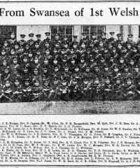 Departure from Swansea of 1st Welsh Howitzers