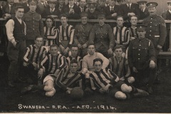 Football Team - Depot - Swansea - 1914 - Front