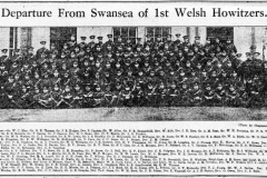 Departure from Swansea of 1st Welsh Howitzers