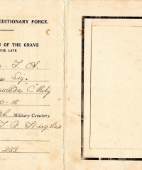 Egyptian Expeditionary Force, Grave Photo - 1094, Jones