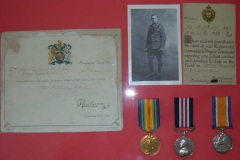 Military Medal and Paperwork - 725447, Ridler