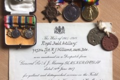 Medals, Dog Tags, MID Cert - 953, Williams