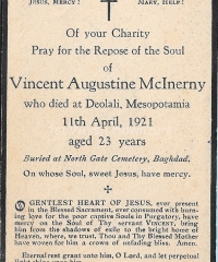 Memorial Card - 887, McInerny