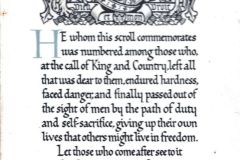 Memorial Scroll - 1571. Evans