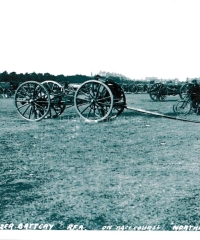 Welsh Howitzer Battery RFA, On Racecourse - Northampton - 1914