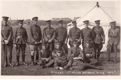 Officers. 1st Welsh Brigade RFA - Northampton - 1914